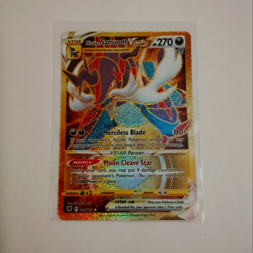 Pokémon card - Hisuian Samurott VSTAR
